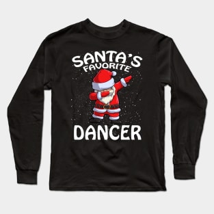 Santas Favorite Dancer Christmas Long Sleeve T-Shirt